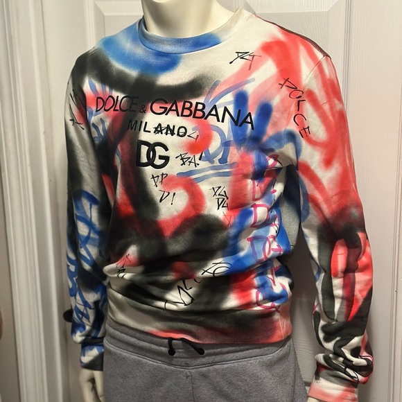 Dolce And Gabbana graffiti sweater